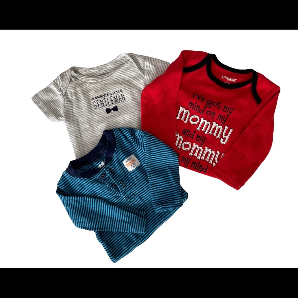 Mommy theme baby boy bodysuits